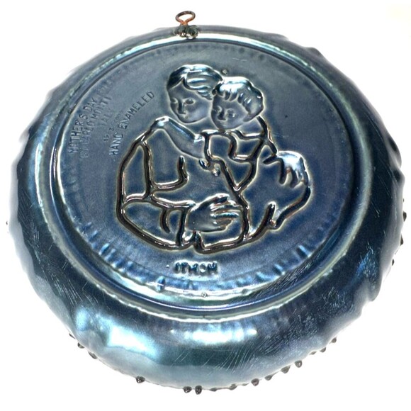 VTG Carlo Monti's Mother’s Day Plate 1973  #1983/2000 Hand Enameled on Copper - Picture 6 of 9